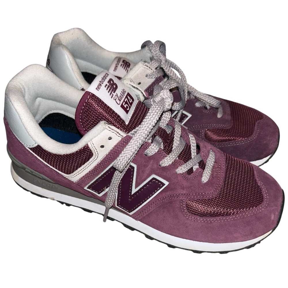 New Balance Sneakers 574 Classic Style Mens 9.5 Burgundy